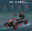 GOKART G8 Дитячий картинг, гокарт на педалях, карт, Gokart Червоний, фото 3