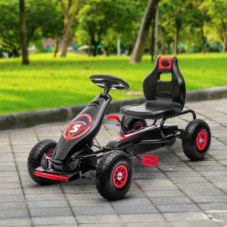 GOKART G8 Дитячий картинг, гокарт на педалях, карт, Gokart Червоний, фото 1