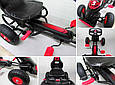 GOKART G8 Дитячий картинг, гокарт на педалях, карт, Gokart Червоний, фото 10