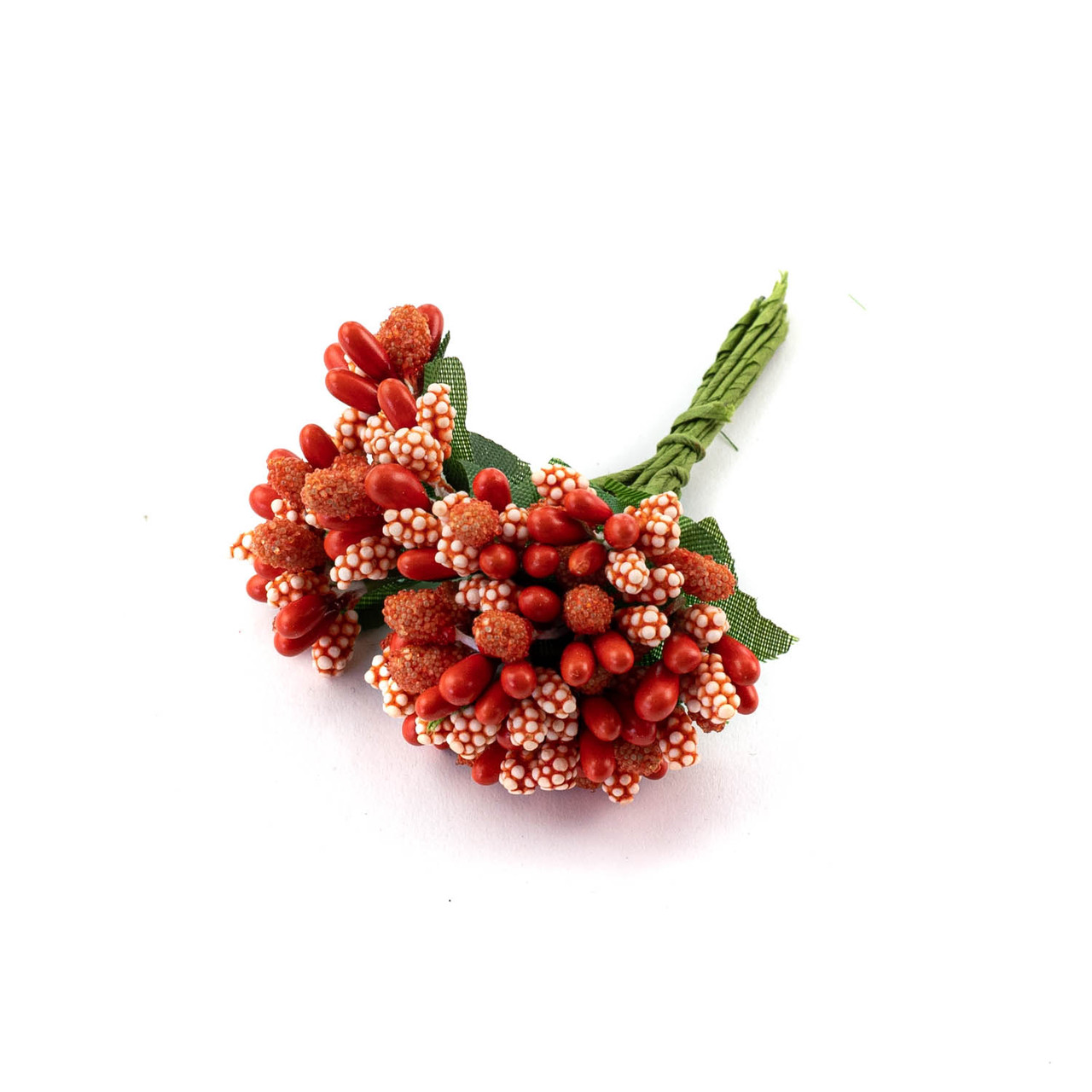 Декоративні тичинки додатки для квітів помаранчевий 8 см 12 шт DDK008, фото 1