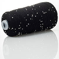 Infinity Yarn Намистини на Котонi № 700 чорний + срібло намистини (Пряжа нитки для в'язання)