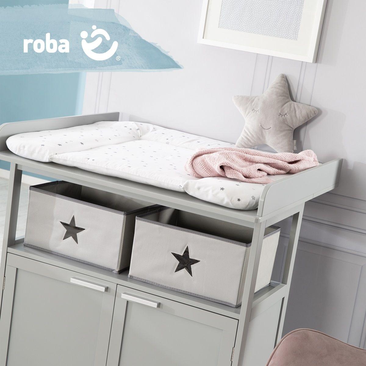 Матрац на пеленальний столик Roba Star Magic, пеленальний матрац 85x75 см з м'якою підкладкою, фото 1