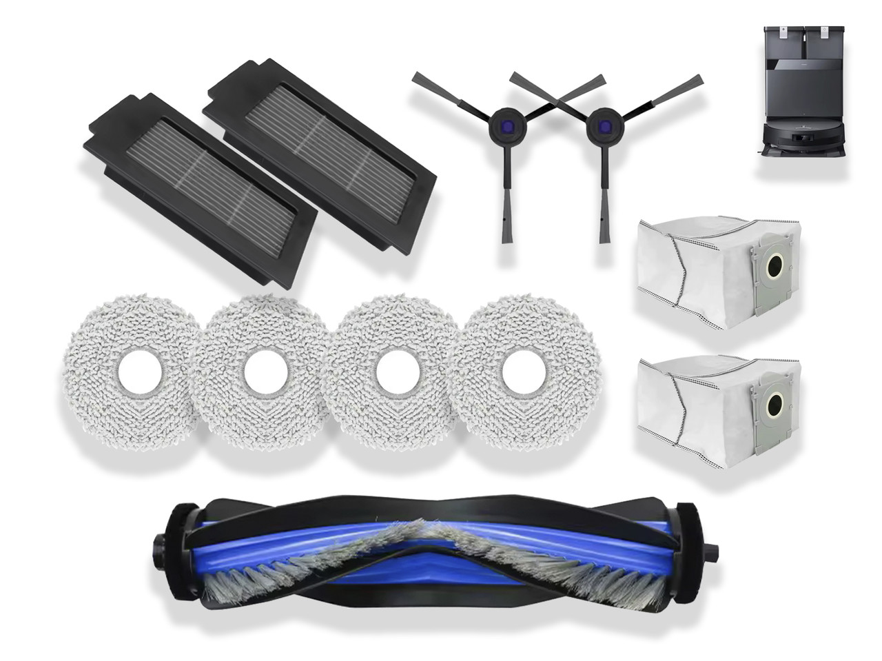 Комплект із 11 аксесуарів для пилососів Ecovacs Deebot T50 Max / T50 Pro / T50 Omni / T50 Pro Omni / T50 Max Pro