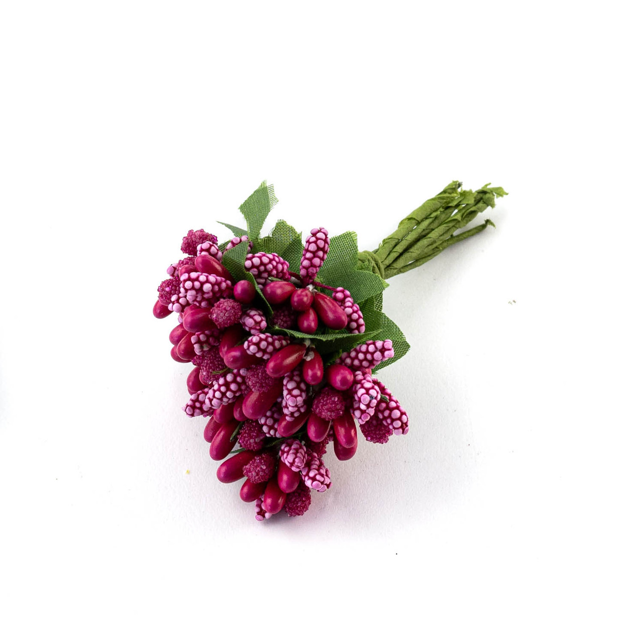 Декоративні тичинки додатки для квітів малиновий 8 см 12 шт DDK013, фото 1