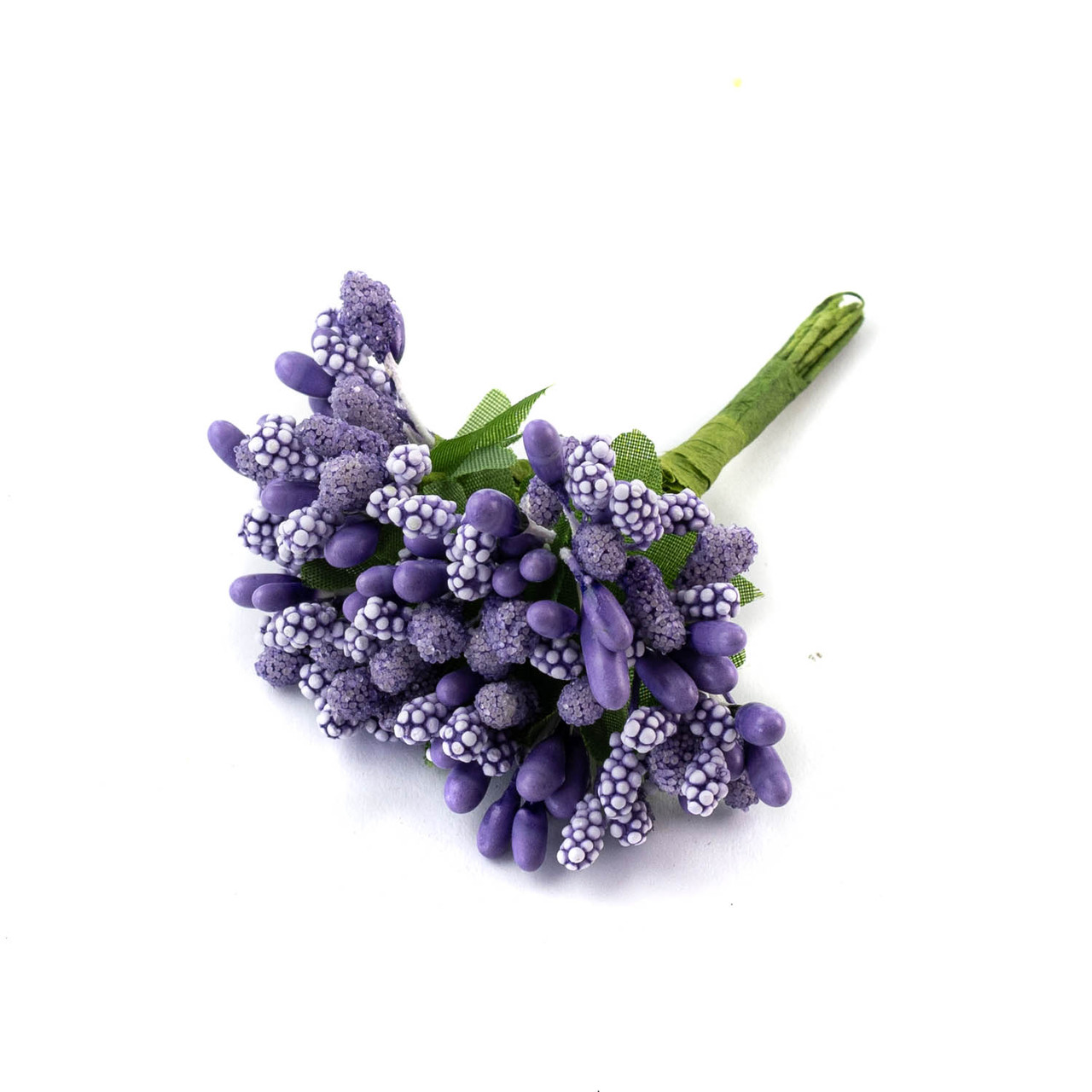 Декоративні тичинки додатки для квітів фіолетовий 8 см 12 шт DDK014, фото 1