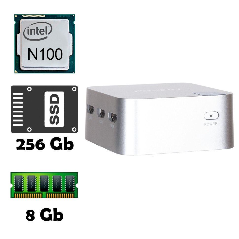 Міні ПК Firebat T8 Plus (Celeron N100 • 8Gb • ssd 256Gb) Nettop