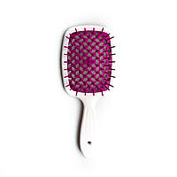 JANEKE Superbrush Small Щітка для волосся біла з фуксією