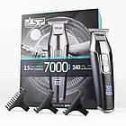 Акумуляторна машинка для стриження волосся й бороди вусів DSP 90286 набір із насадками бездротовий тример, фото 2