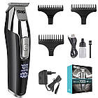 Акумуляторна машинка для стриження волосся й бороди вусів DSP 90286 набір із насадками бездротовий тример, фото 5