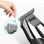 Акумуляторна машинка для стриження волосся й бороди вусів DSP 90286 набір із насадками бездротовий тример, фото 6