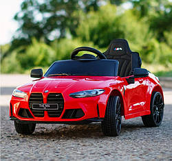 Автомобіль на акумуляторі BMW M4 з колесами EVA, пульт дистанційного керування ЧЕРВОНИЙ