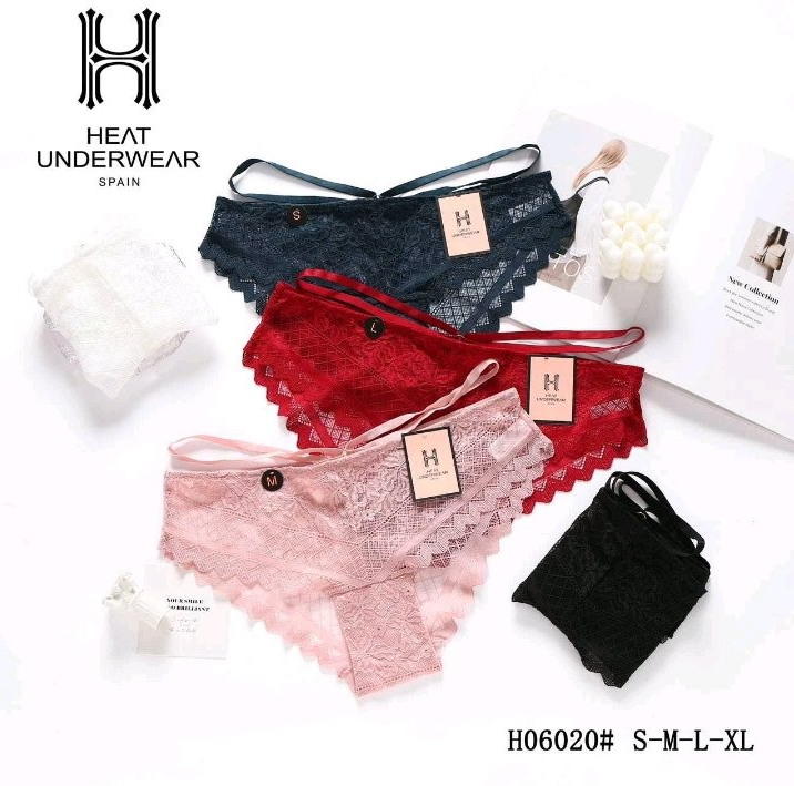 Трусики Heat Underwear мережива з стрічкою, фото 1