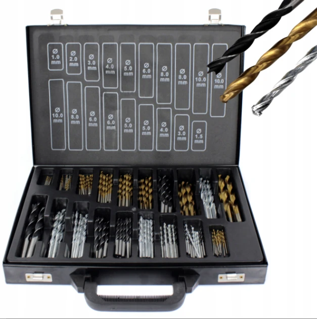 Набір титанових свердел Silver S10427, 160 шт.