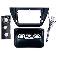 Перехідний штатний комплект із проводкою до Android магнітоли Mitsubishi Lancer 9 2000-2010 Black