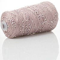 Infinity Yarn Намистини на Котонi № 714 суха троянда + білі намистини (Пряжа нитки для в'язання)