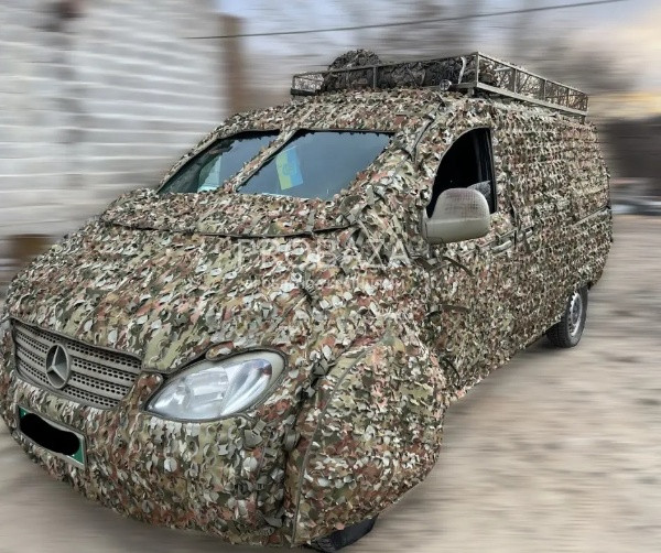 Камуфляжна система (МКС Щит) від тепловізорів для авто та іншої техніки. Приклад МКС "ЩИТ" на (Mercedes Vito), фото 1