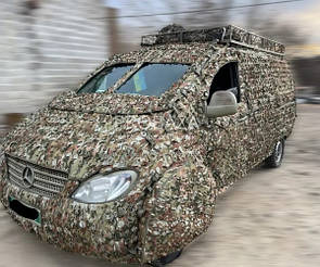 Камуфляжна система (МКС Щит) від тепловізорів для авто та іншої техніки. Приклад МКС "ЩИТ" на (Mercedes Vito)