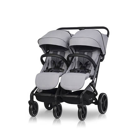 Дитяча коляска двійні Easy-Go Echo сірий, фото 1