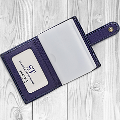 Візитниця "ST" (лак) "CLASSIC" BC 21 Dark Blue