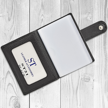 Візитниця "ST" (флотар) "CLASSIC" BC 21 Black, фото 1