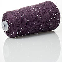 Infinity Yarn Намистини на Котонi № 722 темний фрез + білі намистини (Пряжа нитки для в'язання)