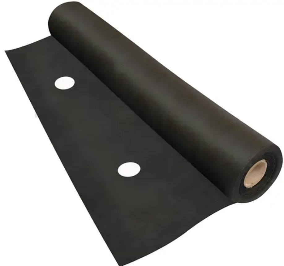 Агроволокно 50 г/м², 1.07×100 м чорне з перфорацією 2 отвори, фото 1