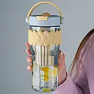 Стакан для води Kite K25-1231-1, 900 мл, бежево-блакитний, фото 7