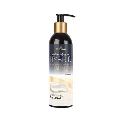 Мастило водно-силіконова Sensuva Hybrid Formula без цукру, підходить для оральних ласок, 240 мл, фото 1