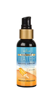 Мастило на водній основі Sensuva Natural WaterBased Orange Creamsicle, без гліцерину та парабенів, 57 мл, фото 1