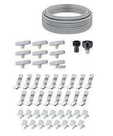 Система охолодження повітря мікротуманом, шланг 12м, 9 форсунок (набір)