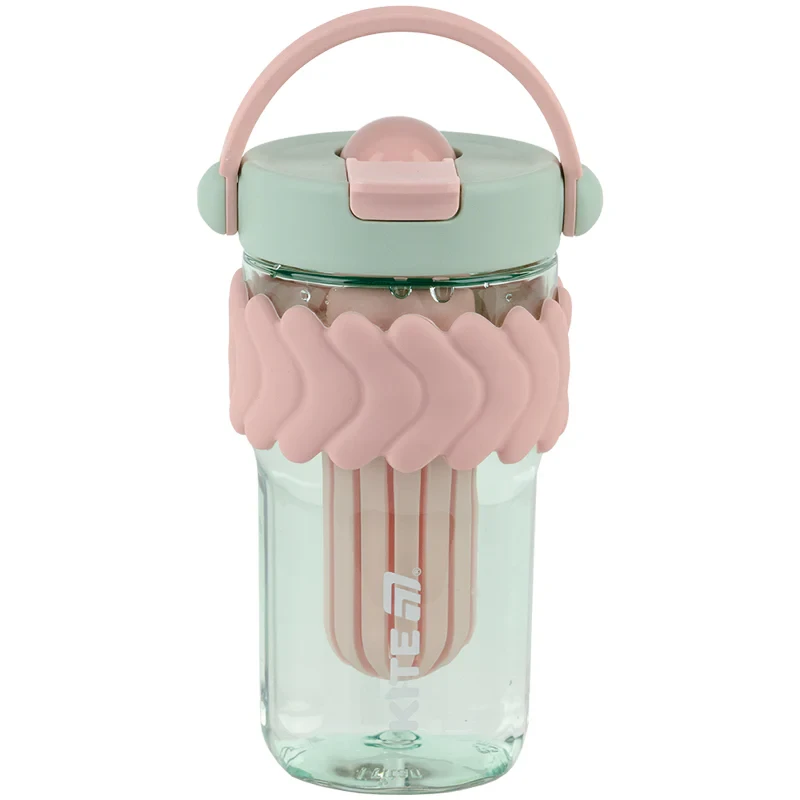 Стакан для води Kite K25-1230-3, 700 мл, м'ятно-рожевий, фото 1