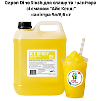 Сироп Dino Slush для слашу та гранітора зі смаком "Айс Кенді" каністра 5л/6,6 кг