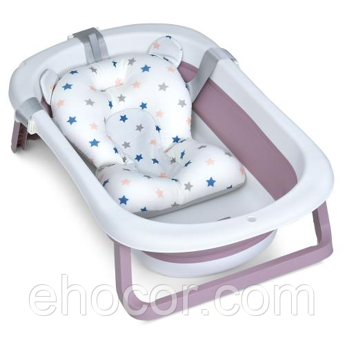 Ванна дитяча складна з матрациком El Camino Plus ME 1151 Lilac, фото 1