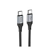 Кабель HOCO TYPE-C to TYPE-C X102 60W, фото 2