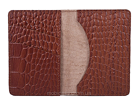 Холдер для візиток і пластикових карт "BOOK" VIP (KROCO коричневий), фото 3