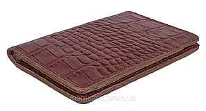 Холдер для візиток і пластикових карт "BOOK" VIP (KROCO коричневий), фото 4