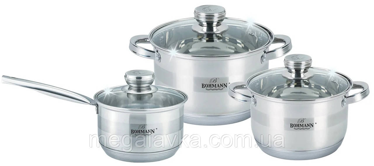 Набір посуду Bohmann BH 06175 (6 предметів) - MegaLavka
