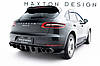 Дифузор Porsche Macan (14-18) тюнінг обвіс спідниця заднього бампера, фото 2