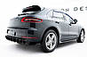 Дифузор Porsche Macan (14-18) тюнінг обвіс спідниця заднього бампера, фото 3