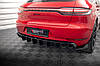 Дифузор Porsche Macan (18-21) тюнінг обвіс спідниця заднього бампера, фото 3