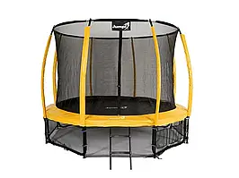 Батут для дому Jumpi Premium 10 FT 312 см. жовтий з внутр. сіткою