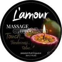 Масажна свічка L'amour Massage Candle Passion Fruit & Guava - маракуйя і гуава, 30 мл