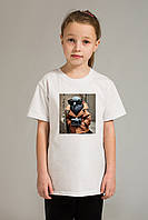 Футболка для дівчаток Мальта 122 см. Білий