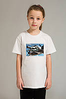 Футболка для дівчаток Мальта 122 см. Білий