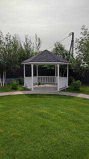 Дерев'яна шестигранна Альтанка  розбірна