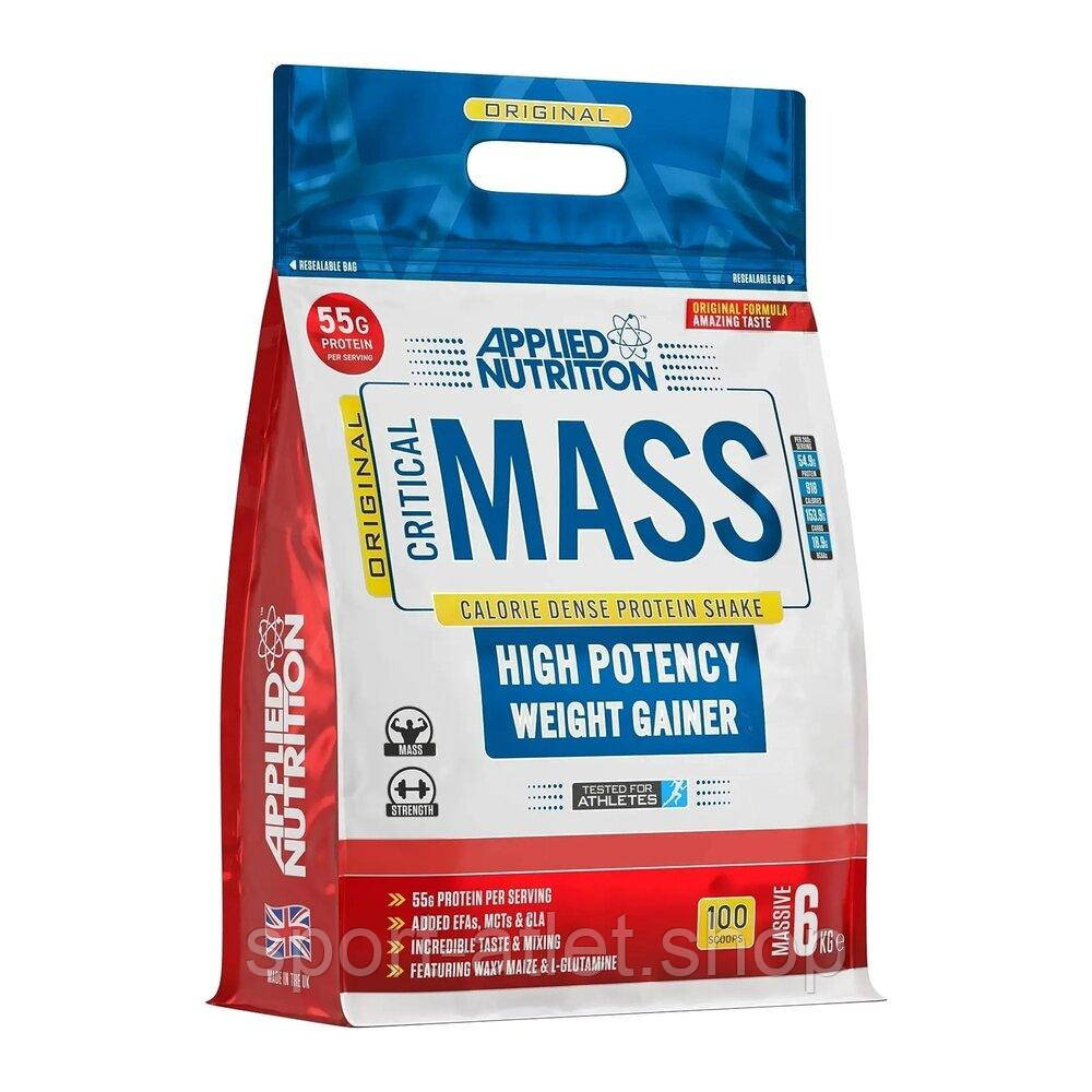 Гейнер Applied Nutrition Critical Mass Original, 6 кг - Банан, фото 1
