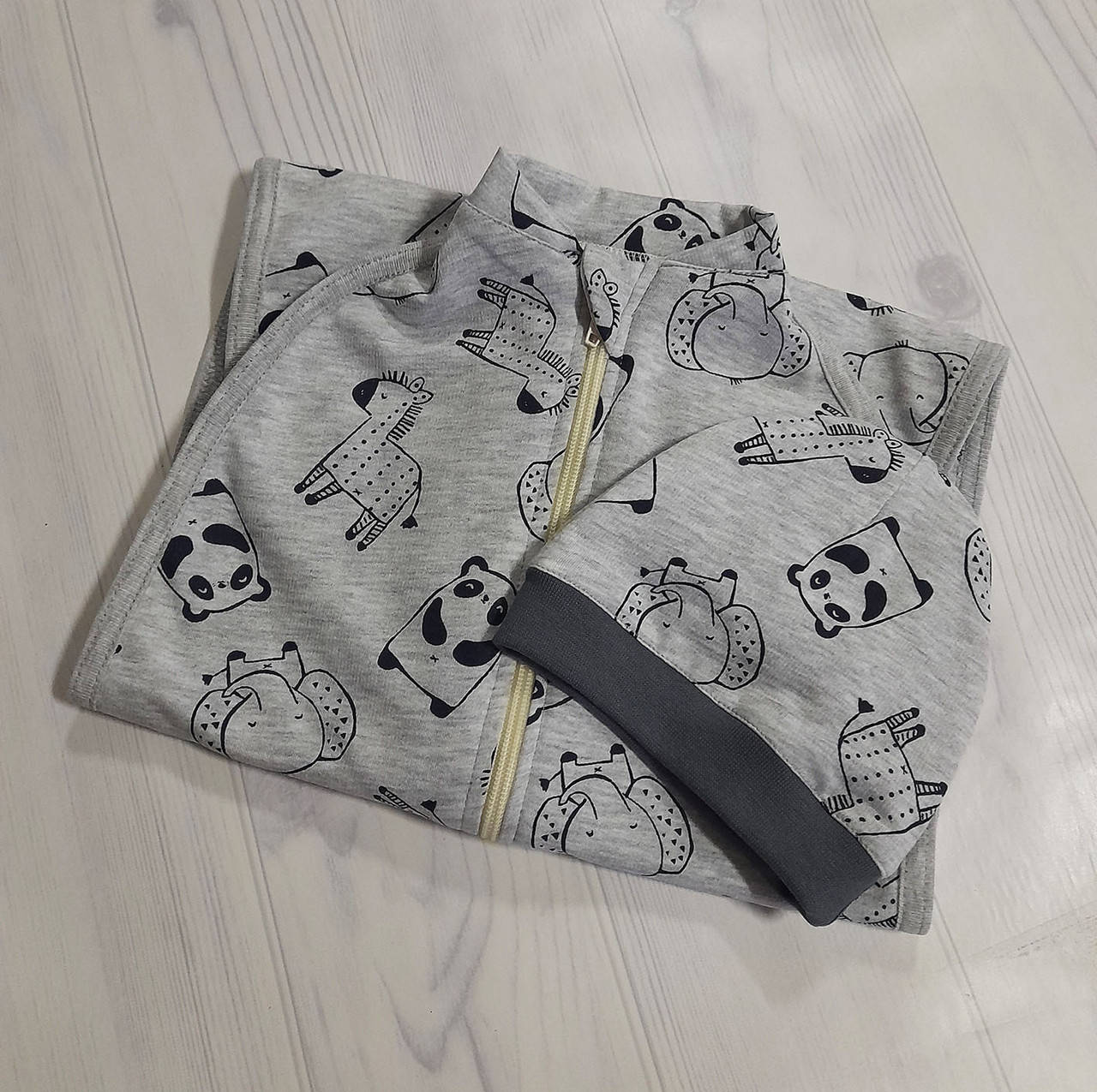 

Евро пеленка кокон теплая на молнии 0-6 мес zoo, Светло-серый