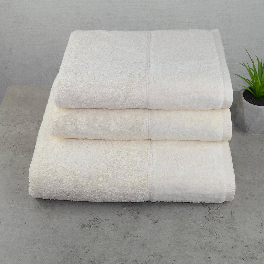 

Набор полотенец велюр/махра 3шт GM Textile 50x90см, 50x90см, 70x140см Premium Milado 550г/м2 (Ванильный), Бежевый