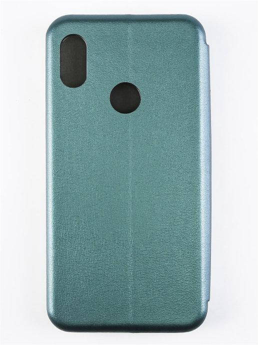 

Чехол-книжка Xiaomi Redmi Note 5 Pro Зеленый \чехол-книга Redmi Note 5 Pro магнитная есть отдел для карты, Зелёный