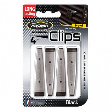 

Ароматизатор Aroma Car Clips 4x5g - BLACK (30шт.)